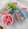 Novo Conjunto de Prendedor de Cabelo e Presilha de Sorvete para Crianças, Novas Xuxinhas Elásticas para Meninas, Presilhas de Cabelo que Não Danificam o Cabelo, Argolas de Cabelo de Toalha, Acessórios de Cabelo