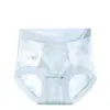 Calcinhas de Renda de Cintura Alta com Controle de Barriga 10A Seda de Amora Antibacteriana que Muda de Temperatura Entrepernas Estendida Calcinhas Femininas que Moldam o Quadril Pós-parto