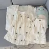 Pijama de verano nuevo para mujer, shorts de manga corta, algodón nube suave y amigable con la piel, conjunto de ropa de casa elegante y lindo, artículo popular