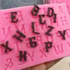Molde de Silicona con Letras Mayúsculas y Minúsculas Estilo Gótico para DIY Fondant Chocolate Resina Hecho a Mano Molde de Cocina de Grado Alimenticio