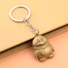 Chaveiro Pingente de Liga Metálica Criativo Tridimensional de Pinguim Fofo Vintage Pingente para Mochila Masculina Ornaments