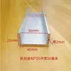 Perfiles de Aluminio Perfil en U Borde de Canal Ancho Interior 6mm 8mm 10mm 12mm 14mm Aluminio Gla