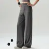 Pantalones de Yoga Sueltos para Mujer 2026 Primavera/Otoño Traje de Entrenamiento de Manga Larga Pilates Conjunto de Fitness Pantalones de Pierna Ancha para Correr