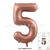 Globos Digitales de Tarjeta de 40 pulgadas Cubierta Dura Envueltos Individualmente Tarjeta de Papel Globos de Papel de Aluminio Globos de Decoración para Fiesta de Cumpleaños Venta al por Mayor