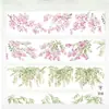 Cinta con Estampado Dorado, Letras de Hoja de Arce con Temática de Garrote Estilo Antiguo, Material Fluido con Temática de Chica, Paquete de Pegatinas para Estudiantes