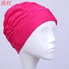 Touca de natação Coreia do Sul moda touca de natação plissada confortável tamanho plus size fonte termal cabelo comprido touca de natação proteção auricular touca de tecido fábrica