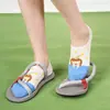 Calcetines Invisibles de Algodón Color Bloque Dopamina para Primavera y Verano para Mujer, Lindos Calcetines Cortos de Dibujos Animados de Animales de Corte Bajo, Antideslizantes y No se Caen