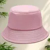 Sombrero tipo cubo versátil de estilo coreano para mujer, ideal para el verano, con bordado de logotipo personalizado, sombrero cloche japonés para primavera y otoño con protección solar, sombrero de moda para protegerse del sol.