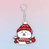 Oso Navideño Autocrítico Lindo Dibujo Animado con Temática Navideña Decoración de Mochila de Acrílico Exquisito Regalo Pequeño