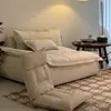 Cadeira de Dobrar Reclinável Veludo Cadeira Preguiçosa, Adequada para Dormir e Reclinar, Sofá Pequeno para Quarto Janela de Canto Assento Tatame