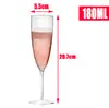 Copo Descartável de Plástico para Champanhe Cocktail Sobremesa Mousse Taça de Vinho Tinto Goblet Alto Valor Festa Casamento