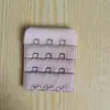 Hebilla de extensión de sujetador de acero inoxidable hebilla de extensión estrecha tres filas tres hebillas 3 filas 3 hebillas (ancho unos 4 cm) distancia del gancho 1 cm