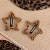 Clip BB de Leopardo de Peluche de Corea del Sur 2 Pinza para el Cabello Estilo Y2K Millennium Spice 2024 Nuevo de Principios de Otoño Clip Lateral Accesorios para el Cabello