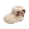 Zapatos de Algodón para Bebé Niña con Borrego para Primer Cumpleaños Zapatos para Niños Pequeños 2026 Nuevo Estilo de Invierno Suela Suave Cálidos Gruesos de Borrego Botas de Nieve