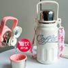 Taza Termo de Gran Capacidad, Mismo Estilo que Coca-Cola, Botella de Agua de Acero Inoxidable 316, Taza de Agua para Deportes al Aire Libre para Hombres y Mujeres, Capacidad Extra Grande