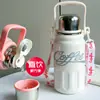 Olla de Coca de Alto Valor Gran Capacidad Termo de Acero Inoxidable Taza Estudiante Portátil para Exteriores Correa Separadora de Té Tetera para Beber