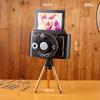 Cámara de TV antigua, accesorios vintage, máquina de coser, modelo 708090, objetos antiguos nostálgicos, decoraciones para fotografía