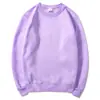 Suéter Casual Esportivo de Gola Redonda Masculino e Feminino Europeu e Americano Amazon Transfronteiriço Hip Hop Pulôver Cor Sólida Manga Longa com Forro de Lã