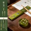 Marcador de Página de Latão Laqueado de Alta Qualidade Estilo Chinês com Design Clássico em Metal, Requintado e Criativo para Alunos do Ensino Fundamental
