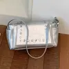 Bolso de Axila para Mujer, Nuevo Tendencia Verano 2026 Exquisito Versátil de Gama Alta para Viajar al Trabajo Bolso de Hombro con Remaches, Bolso Cuadrado Pequeño