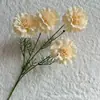 4 Flores de Clavel Artificiales Flor Ceremonial de Boda Pared de Fondo de Auditorio de Boda Flor Decorativa Adornos para Sala de Estar en Casa Ramo para el Día de la Madre