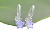 Brincos coreanos transparentes clip em U resina clip de orelha diy zircônia adesiva com clip de orelha pendurado sem furo na orelha joia de orelha atacado