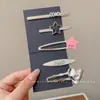 2026 Nuevo Clip para el Cabello de Sirena Colorido Sin Costuras para Mujer, Pinza Lateral para Flequillo, Elegante Pinza de Pato Accesorio para el Cabello