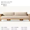 Sofá Nórdico de Ratán y Madera Maciza para Exteriores Cómodo Jardín Patio Diseñador Muebles de Teca Hotel B&B Exterior Ratán