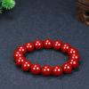 Pulsera de Cinabrio Natural Púrpura Arena Dorada Hecha a Mano con Cuentas Alto Contenido Pulsera de Arena Dorada Púrpura Modelo Suministro en Vivo