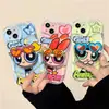 Adecuado para funda de teléfono móvil Apple 16 Iphone17Promax Transparente 14/15 Dibujos Animados Soporte 13 Lindo 11 Niñas