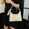 Bolsa de Ombro Única com Textura Trançada de Nicho para Mulheres 2026 Nova de Alta Qualidade Grande Capacidade para o Dia a Dia Bolsa de Dumpling Bolsa de Ombro Pequena para o Dia a Dia