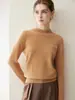 Novedad Otoño/Invierno 2026 Jersey de Punto 100% Cachemira Cuello Semi Alto Redondo Manga Larga Bordado Letras Suave y Esponjoso Jersey de Cachemira