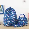 Mochila Escolar Tres Piezas Linda Fresca Ins Transfronteriza Estilo Coreano Mochila Simple para Estudiante Mochila Casual de Gran Capacidad