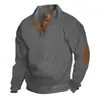 Ropa Masculina Transfronteriza Primavera y Otoño Jacquard Pesado Casual Sudadera de Manga Larga Amazon Corte Delgado Cuello Alto Pulóver Sudadera Bordada