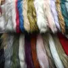 Perro Lobo Pelo Dos Colores Engrosado Conejo Hierba Pelo Artificial Punta Teñida Deslavada Felpa Zapatos y Sombreros de Perro Lobo Telas Textiles para el Hogar