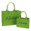 Bolso de fieltro de moda versátil con letras, bolsa de regalo de fieltro, logotipo imprimible, gran capacidad, bolsa de fieltro multicolor