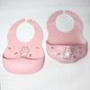 Babador de Silicone com Bolso para Arroz Bebê Impermeável Grau Alimentício Babador de Silicone para Comer Bolso de Saliva de Silicone Taxa Antibacteriana 99,9
