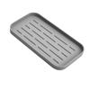 Bandeja de almacenamiento con drenaje de silicona, Caja de filtro de agua para baño sin perforaciones, Soporte para esponja de fregadero de cocina, Jabonera