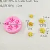 Molde de Silicone Estrela Cream Decorada para Biscoito Chocolate Fondant Assar Aromaterapia Gesso Argila Vela