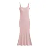 Vestido camisola súper sexy y que realza la figura para chicas, con copas incorporadas, ajustado, elástico, estilo sirena largo.