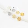 Color cobre puro conservante 14K18K color oro conservante soporte de flor tapa de flor soporte de cuentas para pulsera de cuentas sueltas material para pulsera DIY accesorios hechos a mano C02