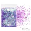 Brillantina de uñas, brillantina ultrafina, brillantina en polvo, lentejuelas, traje morado mixto, esmalte de uñas, pegamento, joyería transfronteriza