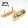 Venda Direta Mala Retangular com Pés Marca em Branco Personalizada Marca de Ferro Galvanizado Mala Metal com Logo a Laser