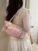 2026 Bolso Tote Grande de Nuevo Estilo Coreano para Mujer, Bolso de Hombro Versátil y de Moda con Colgante de Oso Lindo, Adecuado para Viajar al Trabajo y Llevar Cosas