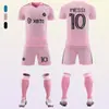 Uniformes de Futebol da Copa do Mundo Mais Vendidos, Uniformes de Treinamento do Clube Miami Time da Casa Número 10, Conjunto de Uniformes de Futebol da Seleção Nacional