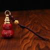 Colgante de calabaza de cinabrio botella vacía se puede abrir arena roja doce zodiaco latón calabaza Fulu llavero colgante venta al por mayor