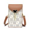 Bolsa de Celular com Tela Sensível ao Toque Feminina 2024 Chegada de Verão Bolsa de Ombro Transversal Pequena Vertical da Moda Bolsa Feminina