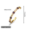 Pulsera de Piedra Blanca para Mujer, Sencilla y Elegante, Versátil Pulsera Abierta de Acero Inoxidable, Pulsera Fina Abierta de Acero Inoxidable