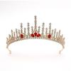 2025 Nuevos Accesorios para el Cabello de Novia Corona de Princesa de Cristal Europea y Americana Accesorios para el Cabello de Alta Gama Tocado de Boda para Cumpleaños