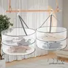 Cesta de Secado para Ropa, Bolsa de Malla para Secar Ropa Interior y Calcetines, Colgador Plano para Secar Cordyceps y Productos Secos, Estilo Cesta